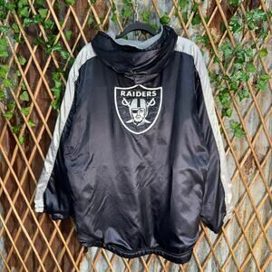 Vintage Y2K Raiders Oakland NFL reversible reebok 00s jacket